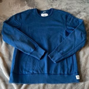 Midweight terry Crewneck in Cobalt Blue